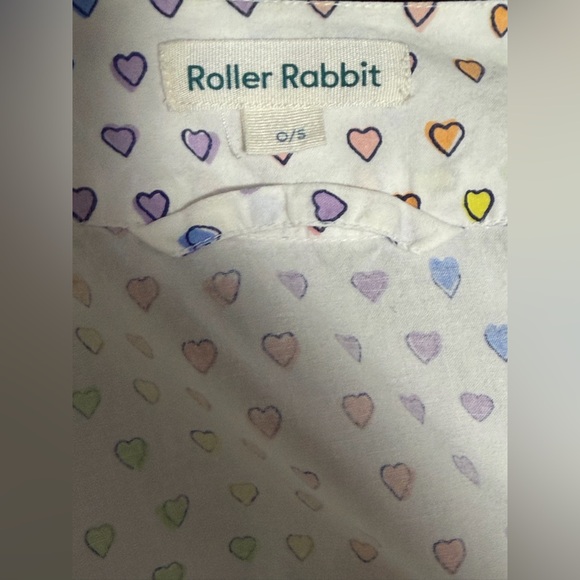 ROLLER RABBIT Women’s Disco Hearts Cotton Kimono Robe - OS - Picture 7 of 8